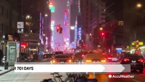 New York City snowless streak ends after 701 days