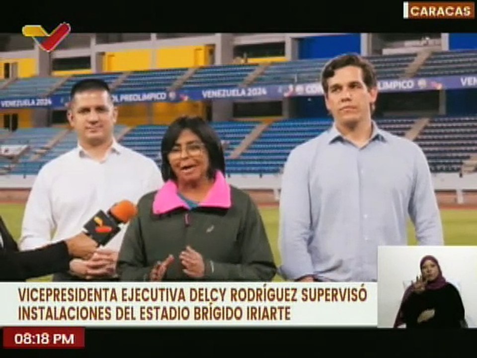 Vpdta. Delcy Rodríguez supervisa reacondicionamiento del Estadio Brígido Iriarte