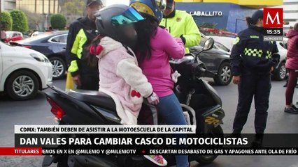 Semovi entrega vales para regalar cascos certificados en CdMx