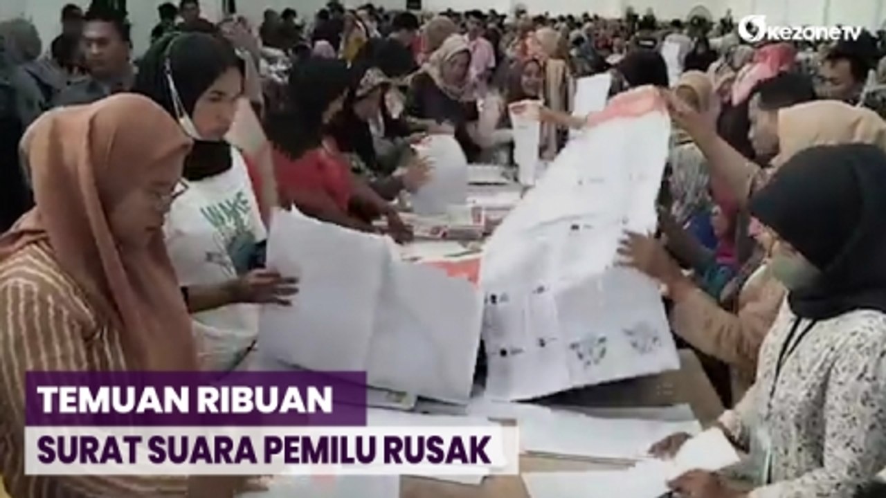 Ribuan Kertas Surat Suara Pemilu 2024 di Kota Bekasi Ditemukan Rusak