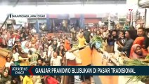 Safari Politik Ganjar Blusukan ke Pasar, Gibran Bagi-Bagi Buku Tulis dan Susu di Jakut