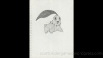 Pokemon Pencil Sketch Video #4: Chikorita (01-16-2024)
