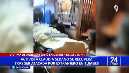 Activista que fue agredida por extranjero en Tumbes será dada de alta