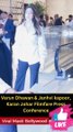 Varun Dhawan & Janhvi kapoor, Karan Johar Filmfare Press Conference Viral Masti Bollywood