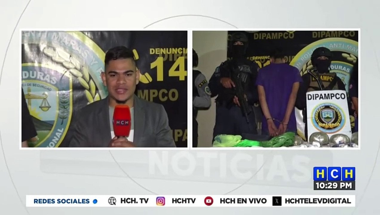 Capturan a tres supuestos miembros de la Pandilla 18 en la capitalina colonia El Pedregal