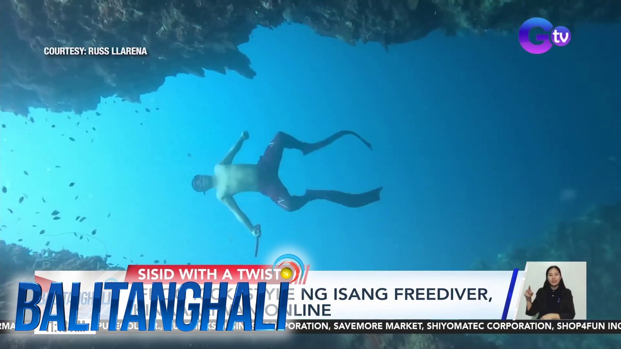 'Frog kick' style ng isang freediver, kinaaaliwan online | BT