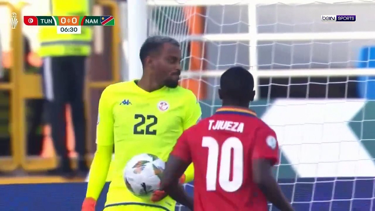 أهداف مباراة تونس 0 ✘ 1 ناميبيا في كأس أمم إفريقيا الجولة 1