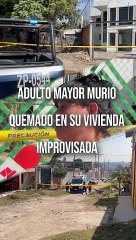 Tras un incendio al interior de una vivienda improvisada, murió un hombre de la tercera edad #TuNotiReel