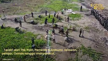 900 RELAWAN KEMBALI BERSIHKAN PANTAI TALANCA LOJI SUKABUMI, MEMPERINGATI BHAKTI TNI UNTUK NEGERI