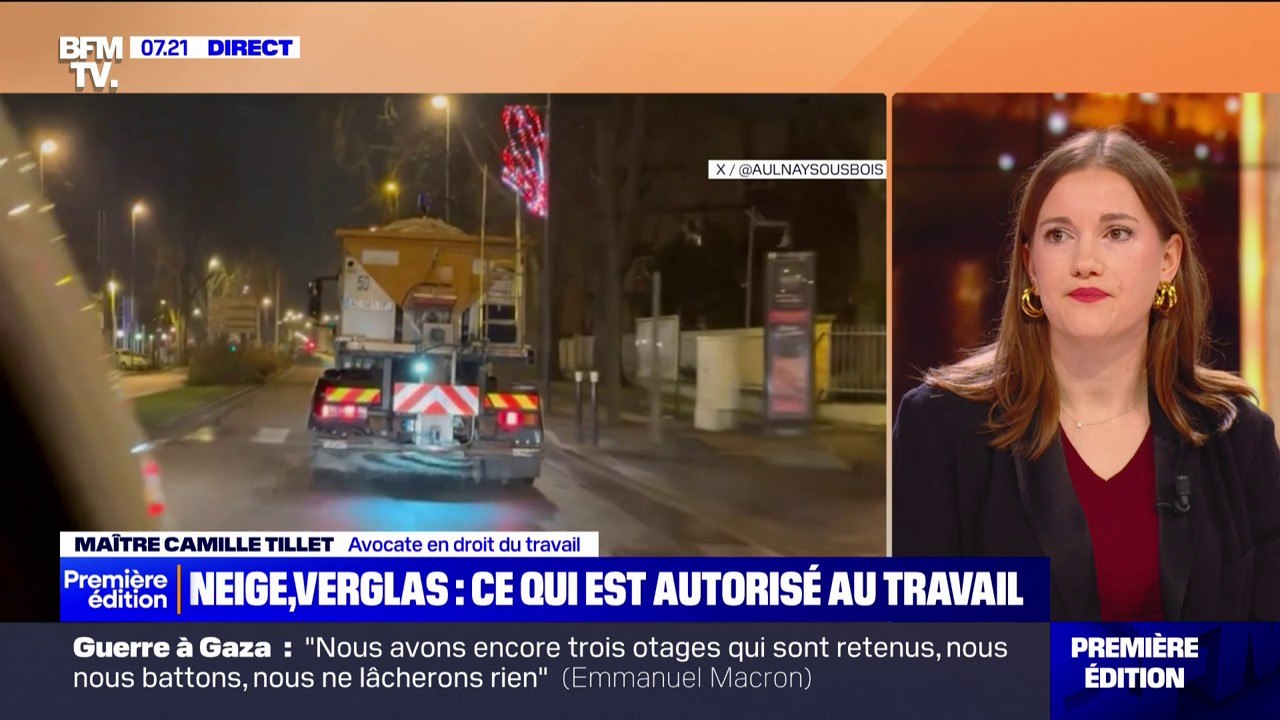 Retard, télétravail... Quelles sont les règles au travail lorsqu'il y a de la neige ou du verglas?