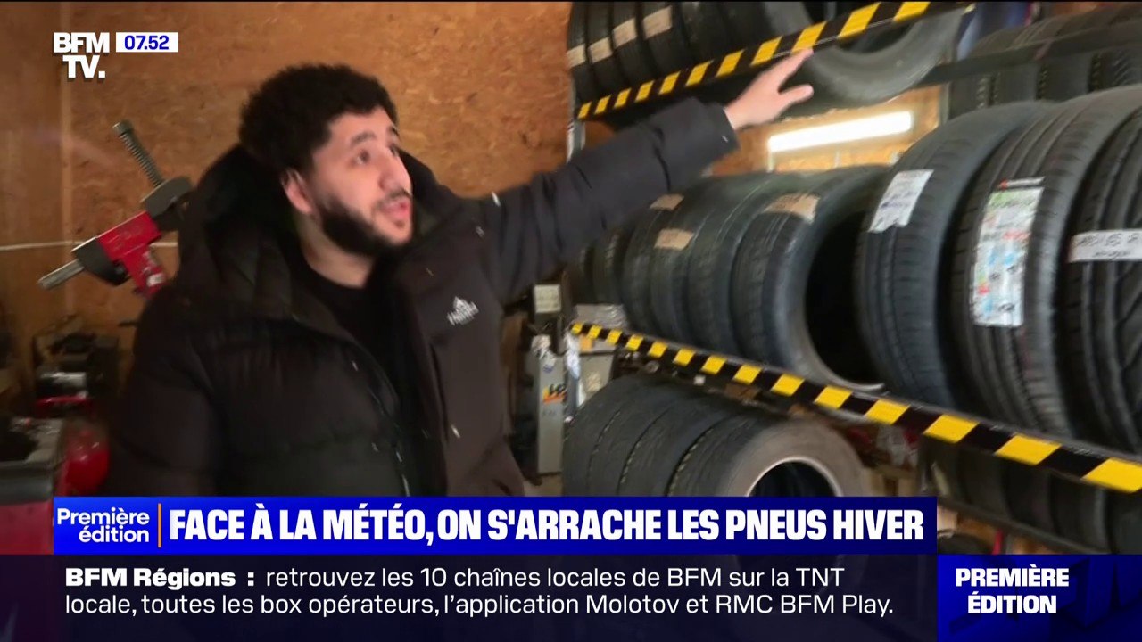 Neige et verglas: les automobilistes se ruent sur les pneus neige et quatre saisons