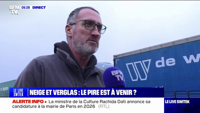 On attend : bloqué sur l'A29, un chauffeur routier témoigne de son immobilisation à cause du verglas