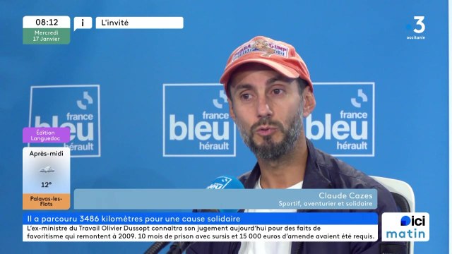 Claude Cazes, aventurier et sportif de l'extrême solidaire à Béziers