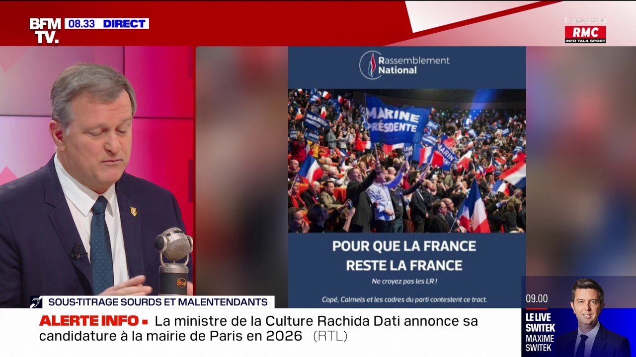 Pour Louis Aliot, Emmanuel Macron "insulte 30% de citoyens qui ont voté ou s'apprêtent à voter" pour le Rassemblement national