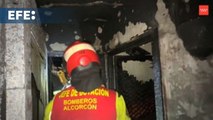 Un incendio en Alcorcón deja un herido muy grave y once intoxicados leves