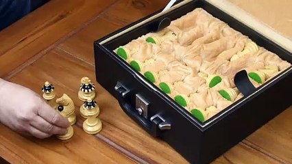 1935 Warsaw Capablanca Simultaneous Wooden Chess Set _ Chessbazaar®