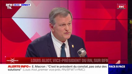 Annonces d'Emmanuel Macron: "C'est notre programme", affirme Louis Aliot
