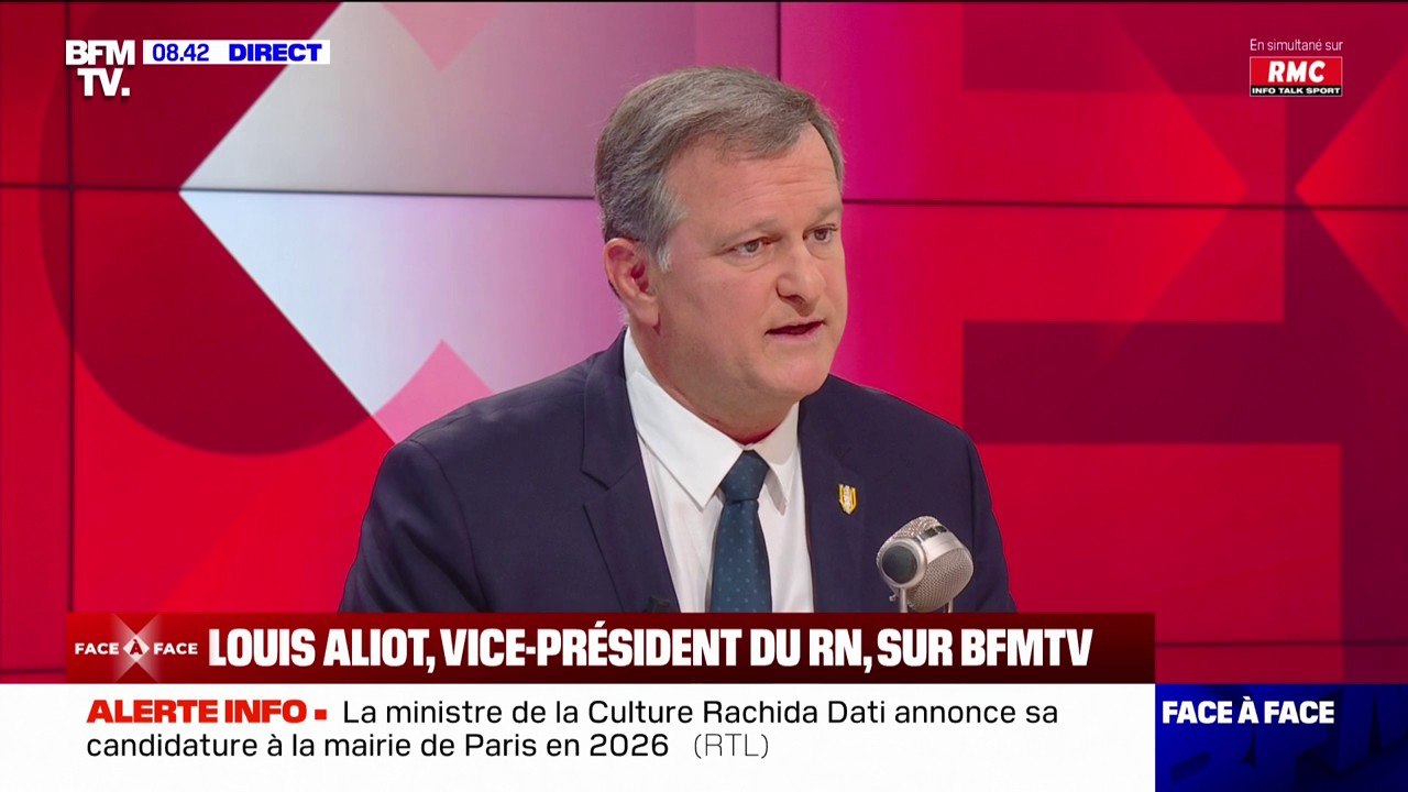 "Est-ce qu'il faut qu'elle démissionne pour ça? Non": Louis Aliot, maire RN de Perpignan, revient sur la polémique de la scolarisation des enfants d'Amélie Oudéa-Castera