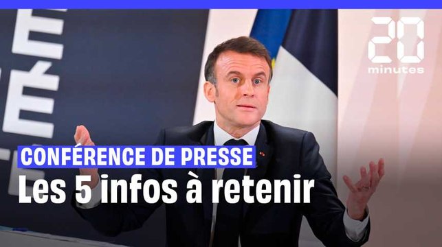 Conférence de presse : Les 5 infos à retenir de l'échange avec Emmanuel Macron