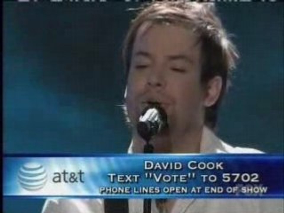 David Cook - Little Sparrow - Top 9 American Idol 4/1/08