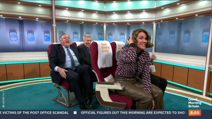 Ed Balls accidentally kicked Susanna Reid in the head on GMB