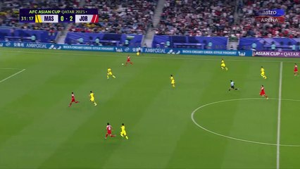 MAS 0-3 JOR:   Mahmoud Al-Mardi sekali lagi meledak minit ke 32'