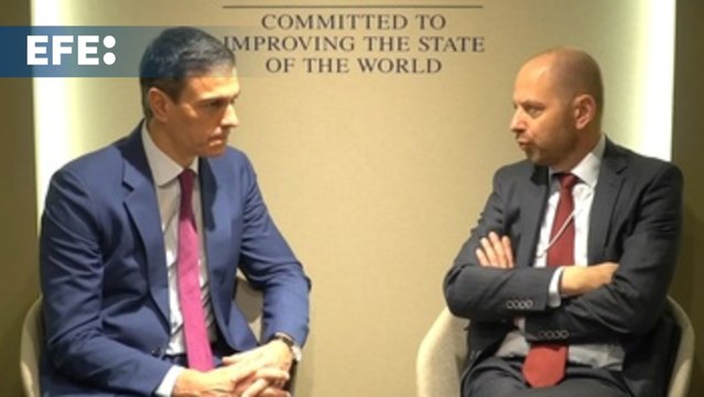 Pedro Sánchez se reúne con el CEO de Siemens Energy, Christian Bruch