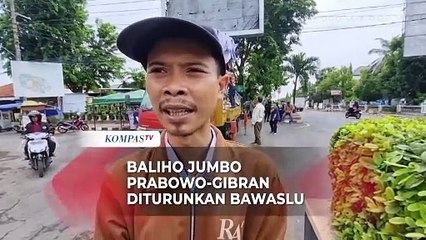 Langgar Aturan, Baliho Prabowo-Gibran di Kendal Diturunkan Paksa oleh Bawaslu