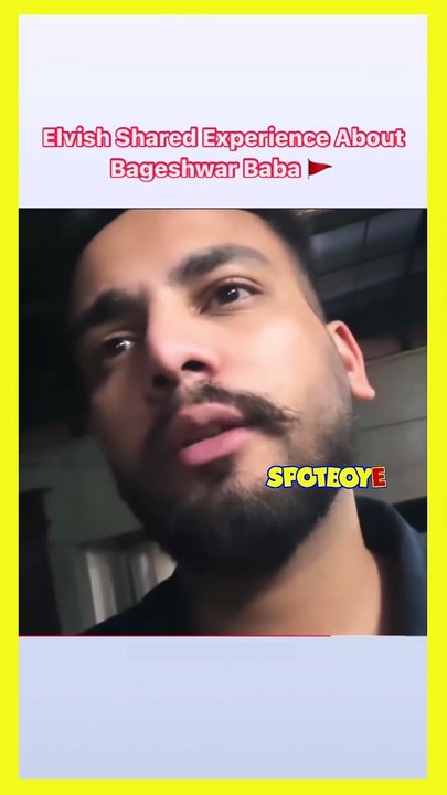 Elvish Yadav sharing his experience with Baba Bageshwar