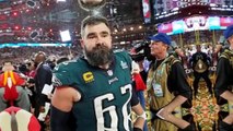 Jason Kelce Tears Up Leaving Eagles_ Locker Room After Final NFL Game