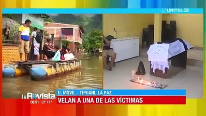 Allegados despiden a uno de los fallecidos en la riada en Tipuani