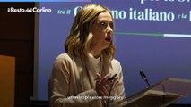 Giorgia Meloni firma lo sblocco dei fondi europei a Bologna: il video