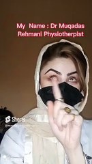 Hello this vedio is about my self#dpt #dr @muqadasphysiotherapist