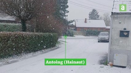 La neige envahit la Wallonie ce 17 janvier 2024