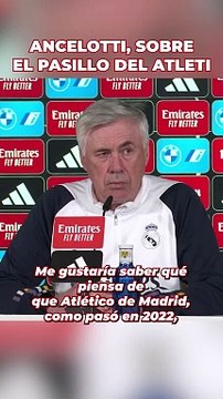 ANCELOTTI y el PASILLO en el METROPOLITANO ATLÉTICO DE MADRID - REAL MADRID