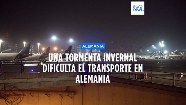 Una nueva tormenta invernal provoca cancelaciones de vuelos y dificulta el transporte en Alemania
