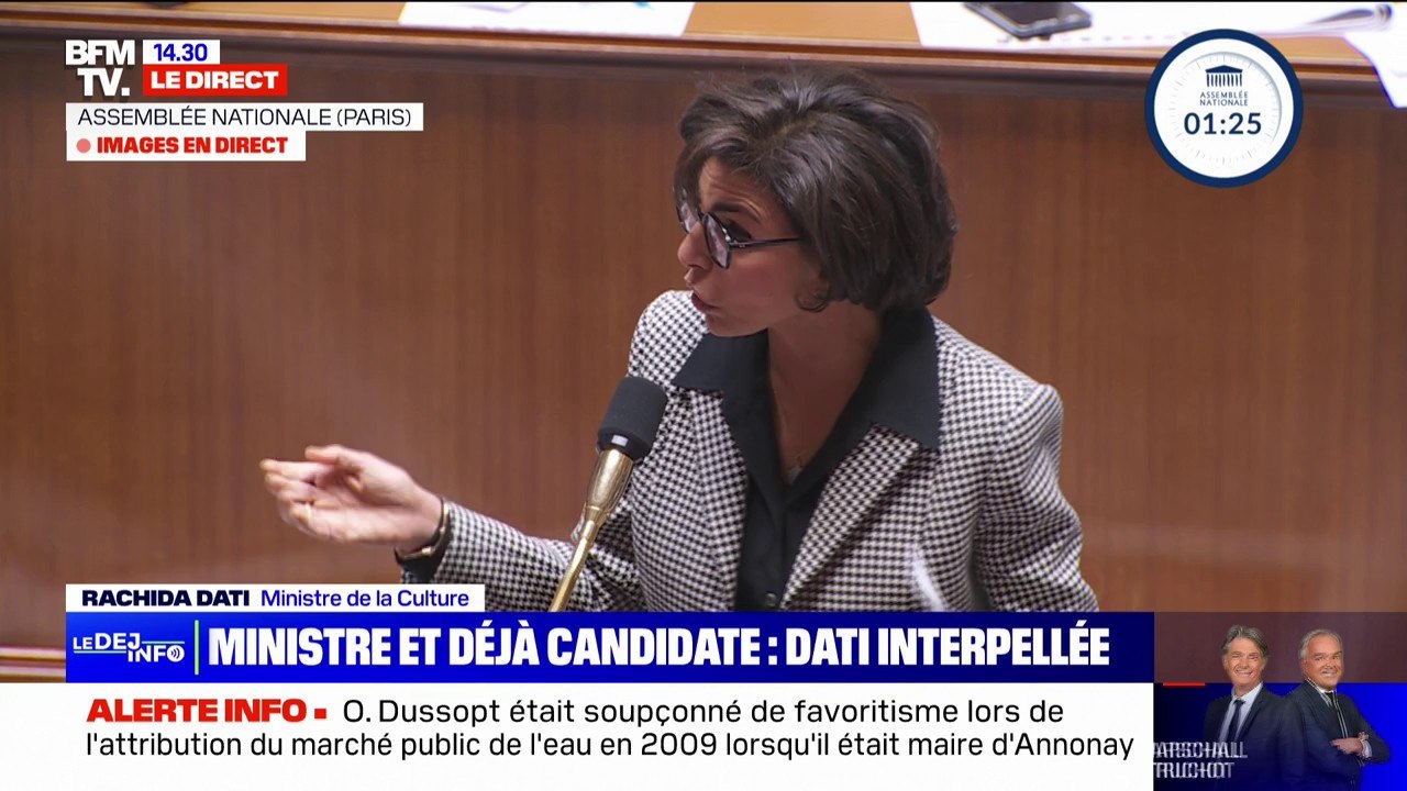 "Je n'ai hérité de rien, M. Marleix": Rachida Dati attaque le chef de file des députés LR à l'Assemblée