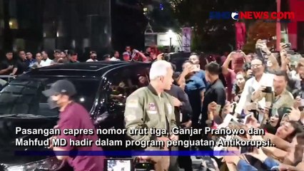 Ganjar-Mahfud Hadiri Acara Paku Integritas Pemberantasan Korupsi di Gedung KPK