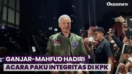 Tiba di KPK, Ganjar-Mahfud Hadiri Acara Paku Integritas Pemberantasan Korupsi