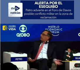 Gustavo Petro borracho en Davos