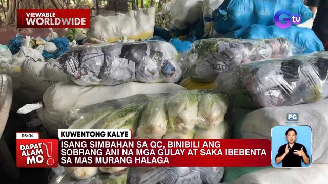 Mga sobrang ani na gulay, binili ng isang simbahan para ibenta sa mas murang halaga | Dapat Alam Mo!
