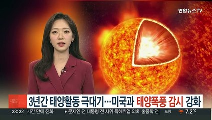3년간 태양활동 극대기…미국과 태양폭풍 감시 강화