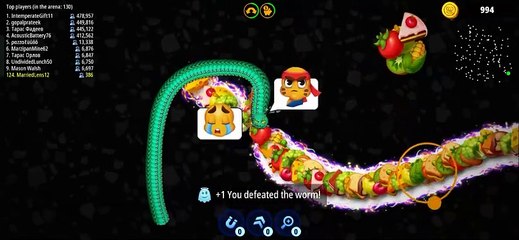 wormate io game . Top games . Top 1 || part 2