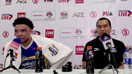Interview with Best Player Tyler Bey and Coach Chito Victolero [Jan. 17, 2024]