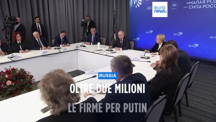 Vladimir Putin raccoglie 2,5 milioni di firme per le elezioni presidenziali in Russia del 2024