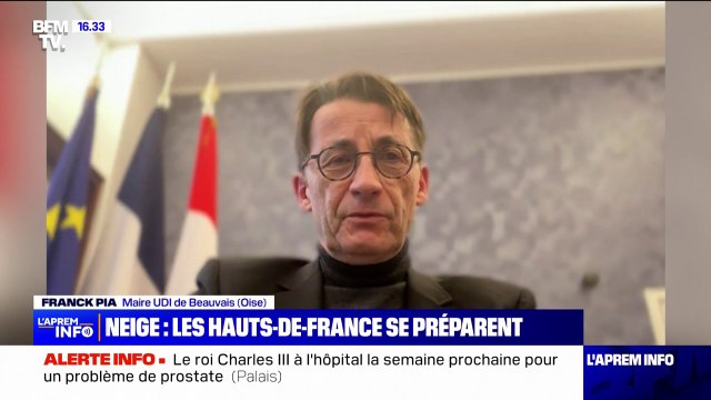 Moins on aura de voitures sur la route, mieux ce sera : Le maire de Beauvais (Oise) encourage ses administrés à limiter leurs déplacements en raison des chutes de neige attendues