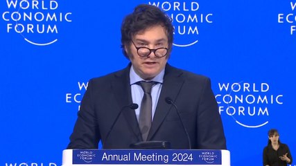 Milei, en Davos: "Occidente está en peligro, porque sigue bregando por el socialismo empobrecedor"