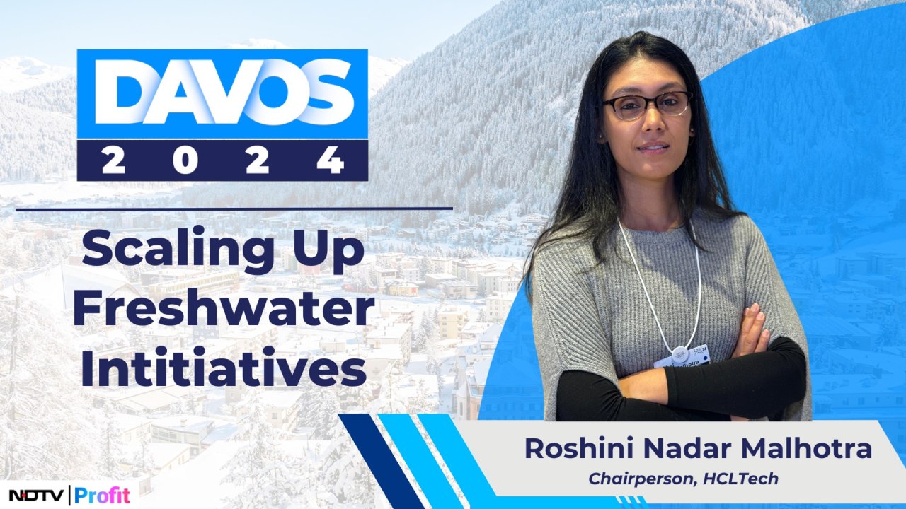 HCL Tech Scaling Up Freshwater Initiatives: Roshni Nadar | Davos WEF 2024