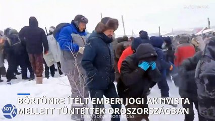 Börtönre ítélt emberi jogi aktivista mellett tüntettek Oroszországban