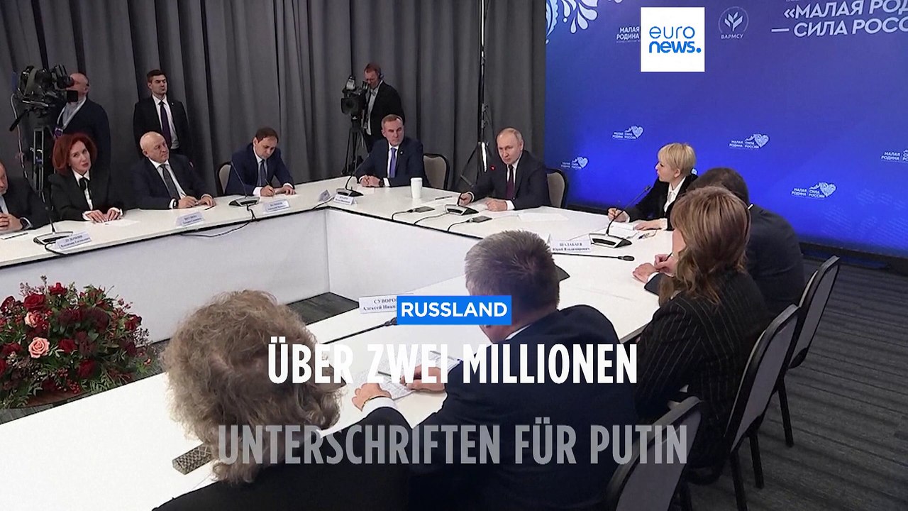 Putin scheinbar beliebt wie nie: Präsident sammelt Millionen Unterschriften